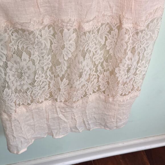 Forever 21 Blush Lace Maxi Small Dress - Picture 4 of 13
